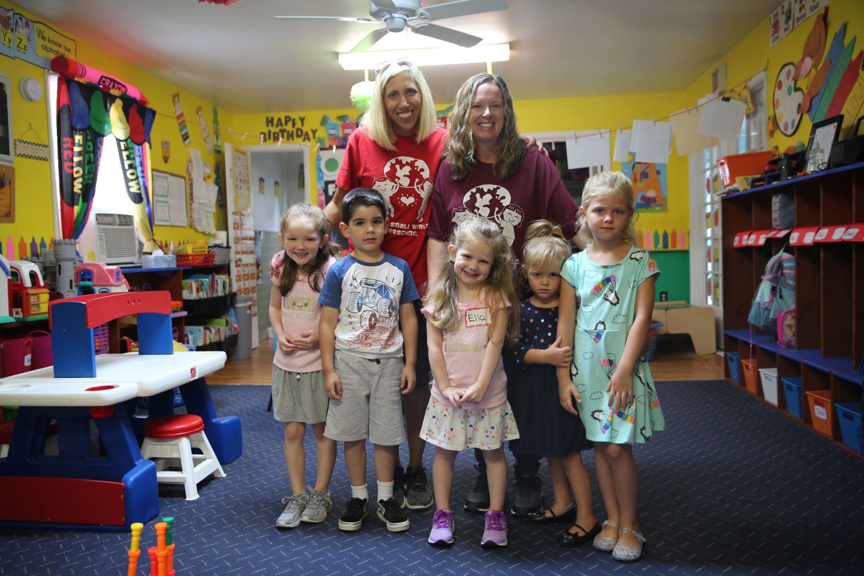 Egg Harbor Township students return for the first day of school Thursday, Sept. 5, 2019 at It's A Small World Nursery School.